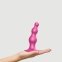 Насадка для страпону Strap-On-Me Dildo Plug Beads Framboise Metallic S (SO8983) 0
