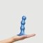 Насадка для страпону Strap-On-Me Dildo Plug Balls Blue Metallic S (SO8992) 0