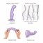 Насадка для страпона Strap-On-Me Dildo Plug P&G Lilas Metallic L (SO9004) 1