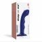 Насадка для страпону з подвійною точковою пульсацією Strap-On-Me TAPPING DILDO WAVE - NIGHT BLUE (SO9621) 3