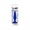 Стеклянная анальная пробка CRYSTAL TAPERED GLASS PLUG MEDIUM BLUE (T280616) 0