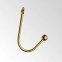 Вагинальный / анальный крюк UPKO Hook золотистый, с шариком на конце и кольцом для фиксации (U64057) 3