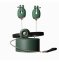 Зажимы для сосков с вибрацией Qingnan No.2 Vibrating Nipple Clamps Green (Q92000) 3