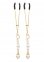 Затискачі на соски з намистинами Tweezers With Pearls Taboom (TB17270) 1