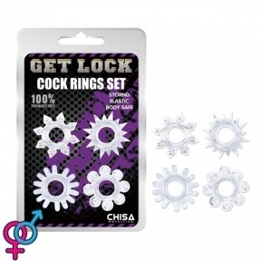 Набір кілець GK Power Cock Rings Set-Clear (CH58234)