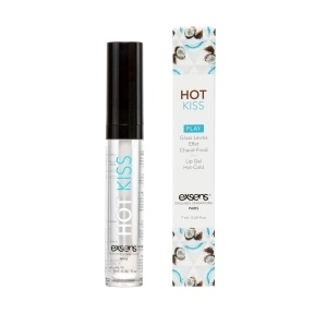 Стимулюючий блиск для губ Exsens Coconut Hot Kiss 15мл, зігріває та охолоджує