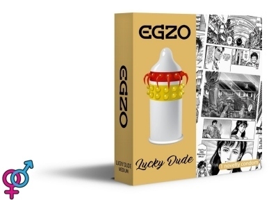 Насадка на член EGZO Lucky Dude (презерватив с усиками)