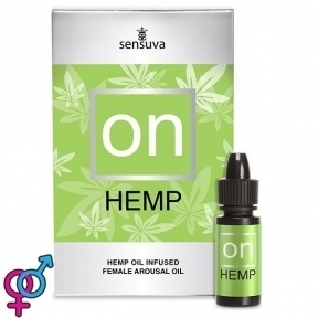 Збудливі краплі з ефектом догляду Sensuva - ON for Her Hemp Infused Arousal Oil, 5 мл (SO3178)