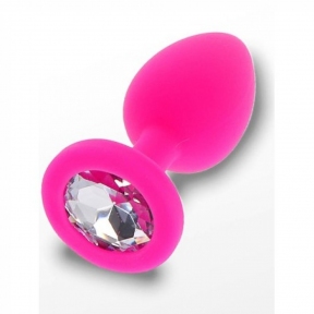 Анальная пробка розовая маленькая Diamond Booty Jewel Toy Joy (T10573)