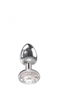 Анальная пробка с камнем A&E CLEAR GEM ANAL PLUG SMALL (T840632)