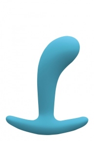 Анальная пробка светящаяся в темноте FIREFLY CONTOUR PLUG SMALL BLUE (T280982)