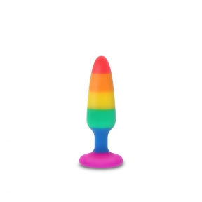 Анальна пробка TOY JOY Twink, M, кольорова, 11 х 3 см (TJ10550)