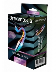 Анальный плаг из боросиликтного стекла GLAMOUR GLASS SLEEK ANAL TAIL PLUG (DT22022)