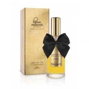 Согревающее массажное масло Bijoux LIGHT MY FIRE карамель и морская соль (B0168)