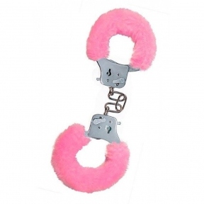 Наручники розовые с мехом Toy Joy Furry fan cuffs (TJ63366)