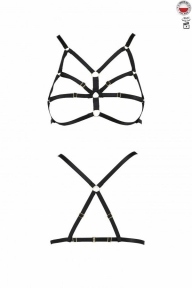 Бюстгальтер-стрепи ARMANDA BRA black XXL/XXXL - Passion Exclusive (PS26803)