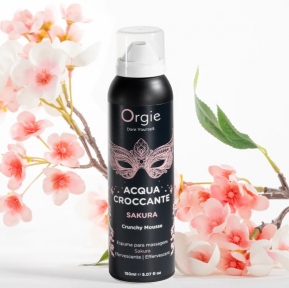 Шипучая увлажняющая пенка для массажа Acqua Crocante, Аромат: сакура, Orgie (OR51553)