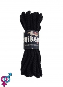 Бавовняна мотузка для Шибарі Feral Feelings Shibari Rope, 8 м чорна (SO4002)