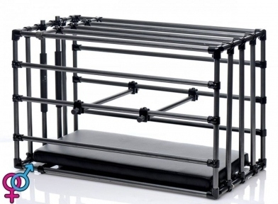 Міцна розбірна клітка для покарань Kennel Adjustable Bondage Cage (SO4425)