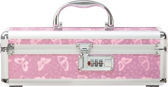 Кейс для зберігання секс-іграшок Powerbullet - Lockable Vibrator Case Pink з кодовим замком (SO5563)