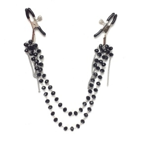 Затискачі для сосків Art of Sex - Nipple clamps Sexy Jewelry Black (SO5864)
