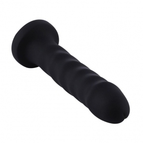 Силіконовий фалоімітатор для секс-машин Hismith 7.1″ Anal Dildo Black, система KlicLok (SO6201)