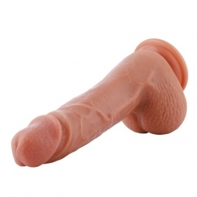 льтрареалістичний фалоімітатор для секс-машин Hismith 8.3″ 2-layers Silicone Flesh Dildo, двошаровий, система KlicLok (SO6204)