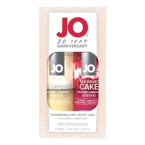 Набір смакових мастил System JO Champagne & Red Velvet Cake (2×60 мл), Limited Edition (SO7117)