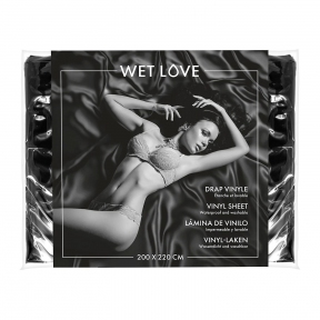 Простирадло з вінілу Fetish Tentation Wet Love Black 220x200 см (SO8286)