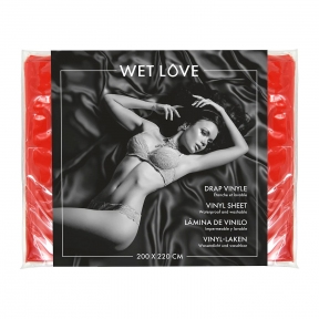 Простирадло з вінілу Fetish Tentation Wet Love Red 220x200 см (SO8287)