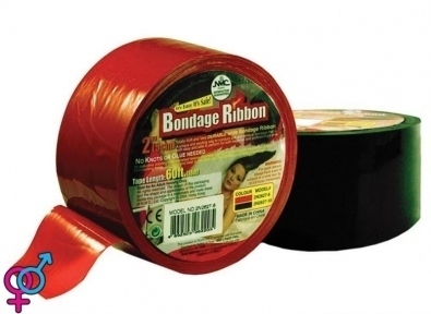 Бондажная пленка клеящаяся Bondage Ribbon, красный (T160246)