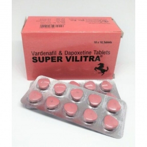 Таблетки Віагра Super Vilitra плавтина 10 шт Левитра + Дапоксетин (B88068)