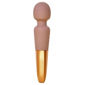 Вібратор мікрофон Sweet Em Velvet Lure, 28 режимів вібрації, бежевий із золотом (89790)
