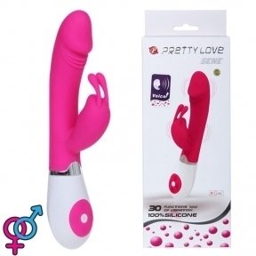 Вибратор кролик Pretty Love Gene, 20,4х3 см