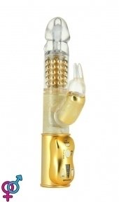 Вибратор Marc Dorcel «Orgasmic Rabbit Gold», 12,5х3,8 см
