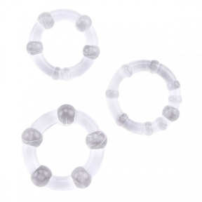 Набор колец GK Power Cock Rings-Clear (CH00012)