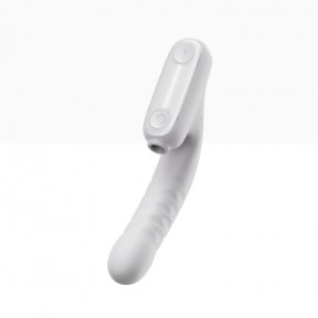 Безконтактний вібратор-стимулятор з фрикціями Qingnan No.7 Thrusting with Suction White (Q97715)