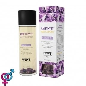 Масажна олія EXSENS Amethyst Sweet Almond (розслаблююча з аметистом), 100 мл