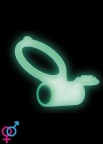 Эрекционное кольцо Dorcel Power Clit White PHOSPHO