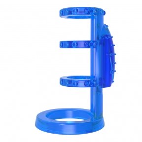 Насадка с вибрацией Chisa Get Lock Vibrating Cock Cage Blue (CH13036)