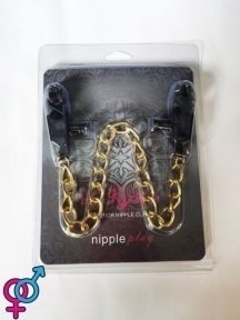 Затискачі на соски Nipple play прищіпки Gold (810347)