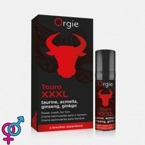 Крем для усиления эрекции и увеличения пениса TOURO XXXL, 15 мл с таурином и гингко билоба Orgie (OR51638)