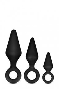 Набор анальных пробок LUXE WEARABLE NIGHT RIMMER KIT BLACK (T330445)