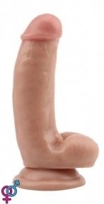 Фаллоимитатор c двойной плотностью ALL TIME FAVORITES DUAL DENSITY DILDO FLESH (DT21751)