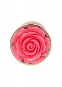 Анальна пробка з рожевою трояндочкою Plug-Jewellery Red Gold PLUG ROSE-Pink (BS6400127)