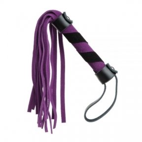 Плетка из замши мини FLOGGER BLACK/PURPLE (F61417)