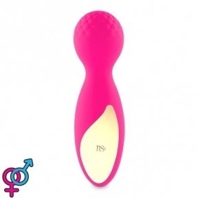 Мини-вибромассажер RIANNE S - Lovely Leopard Mini Wand Pink (SO3886)