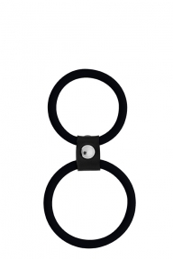 Кільце ерекційне MENZSTUFF DUAL RINGS, BLACK (DT20025)