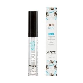 Стимулирующий блеск для губ Exsens Coconut Hot Kiss 15 мл, согревает и охлаждает