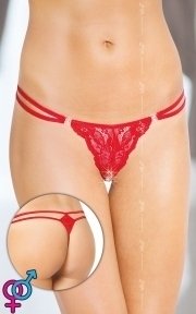 Жіночі стринги G-String 2444, червоні, S/L (5591244430)